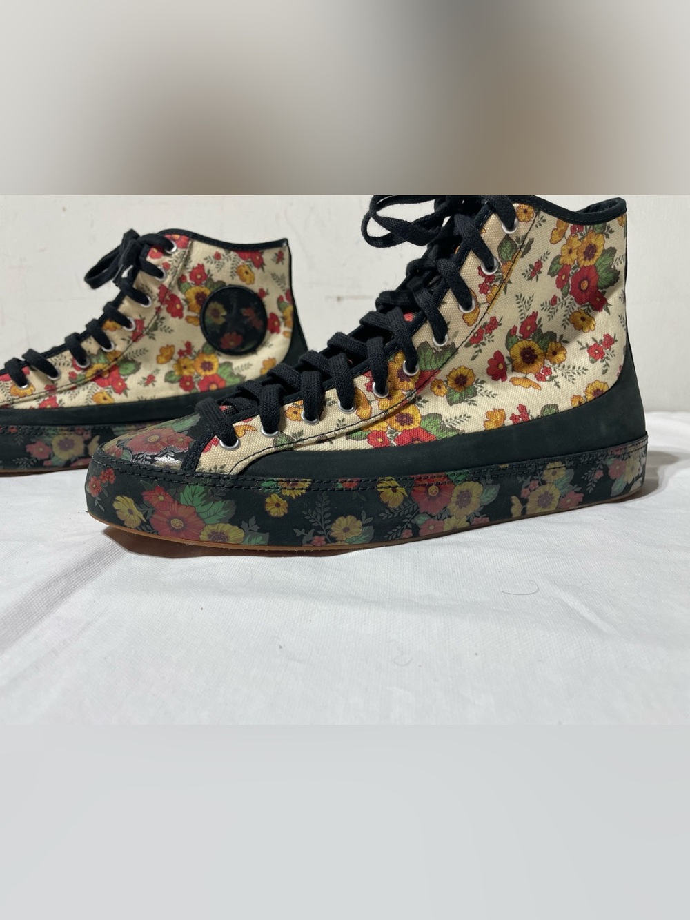 Converse Chuck Taylor Sasha High Floral Bloom Womens 8 563486C RARE Whimsigoth - Picture 9 of 16